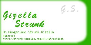 gizella strunk business card
